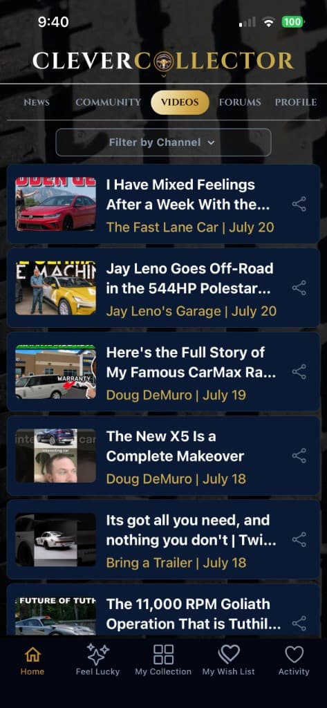 CleverCollector Cars — Videos