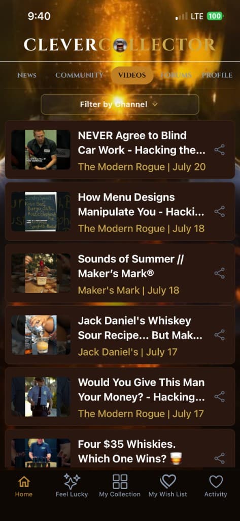 CleverCollector Whisky — Videos